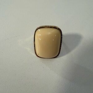 Elegant Cream Stone Ring